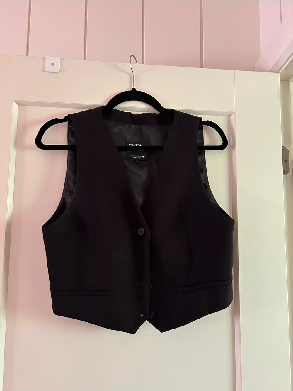 Zara Black Tailored Women's Vest